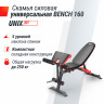 Скамья силовая универсальная UNIX Fit BENCH 160 Скамья силовая универсальная UNIX Fit BENCH 160