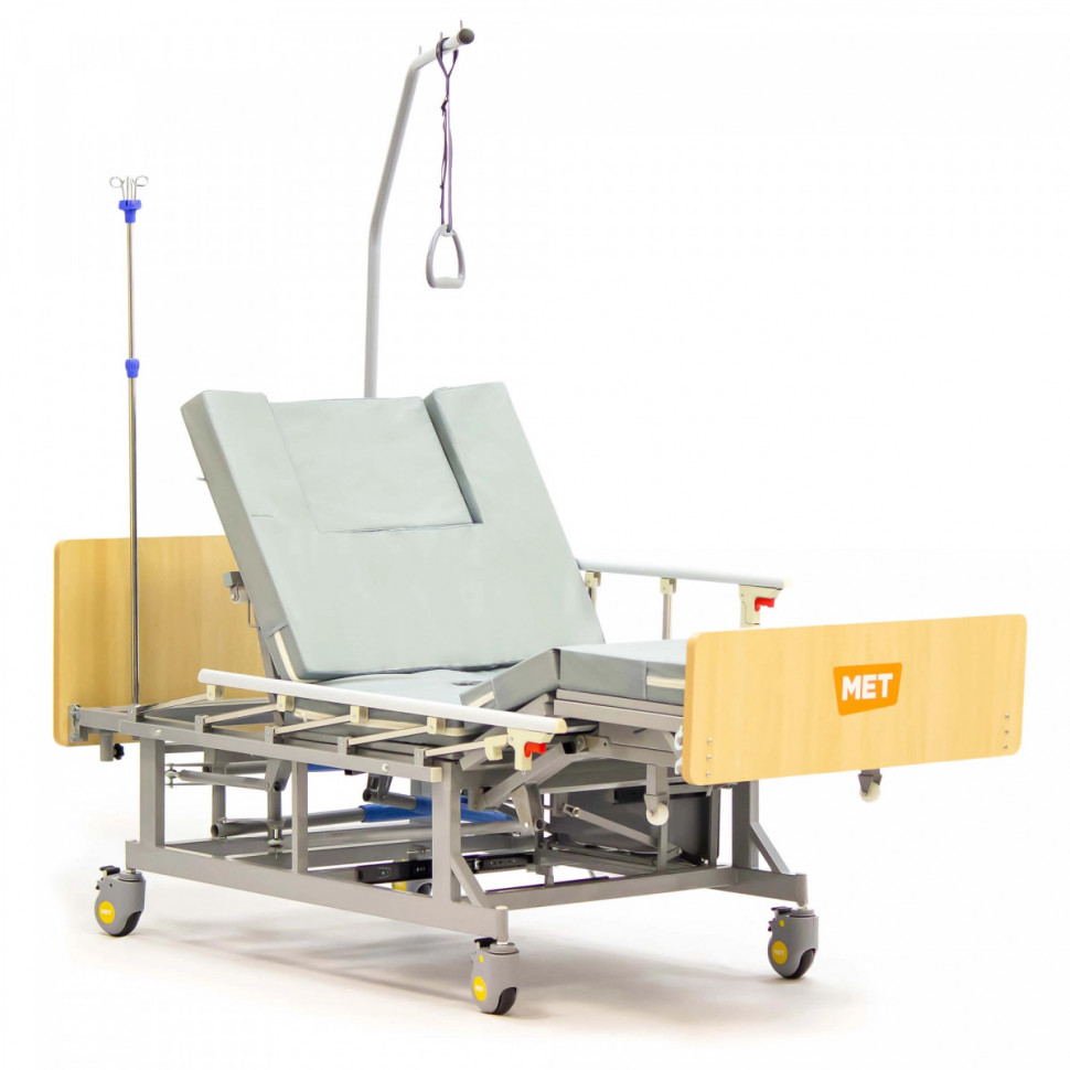 Кровать медицинская механическая MET REMEKS с увеличенным т/у Кровать медицинская механическая MET REMEKS с увеличенным т/у