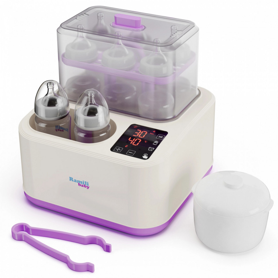 Стерилизатор-подогреватель и пароварка 8-в-1 Ramili Baby BSS300 Стерилизатор-подогреватель и пароварка 8-в-1 Ramili Baby BSS300