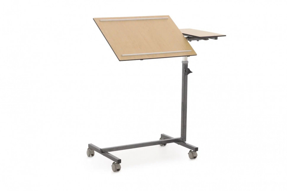 Столик прикроватный MED-MOS с поворотной столешницей ПС-003Н-01 (светлое дерево) Столик прикроватный MED-MOS с поворотной столешницей ПС-003Н-01 (светлое дерево)