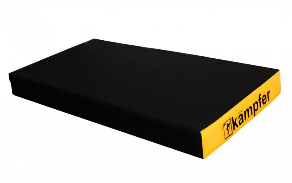Kampfer Black Мат №1 (100 х 50 х 10) - винилискожа (Черно-желтый) Kampfer Black Мат №1 (100 х 50 х 10) - винилискожа (Черно-желтый)