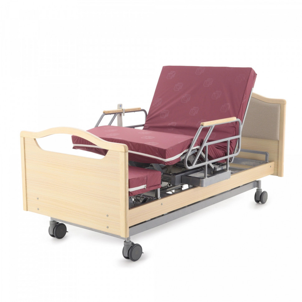 Кровать электрическая MED-MOS DB-2B с поворотным креслом в левую сторону (светлое дерево) Кровать электрическая MED-MOS DB-2B с поворотным креслом в левую сторону (светлое дерево)