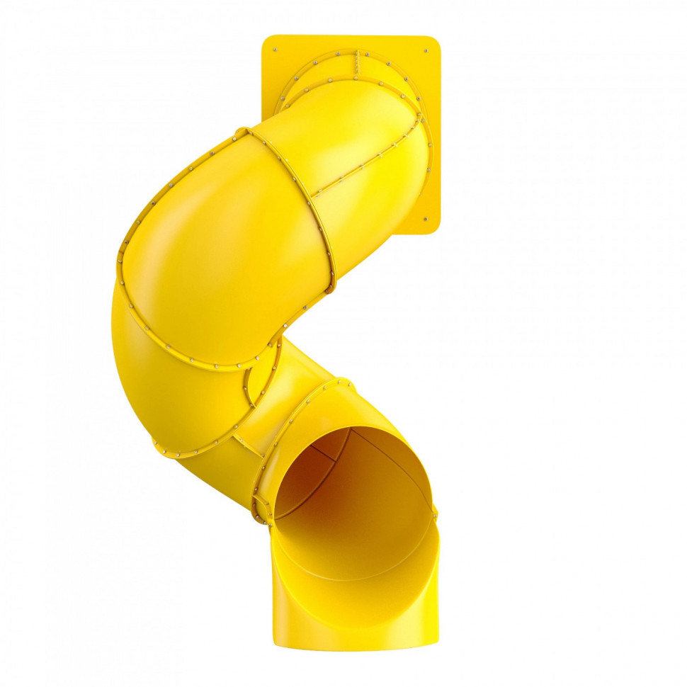 Винтовая горка для платформы h=1,5 m (5') цвет желтый Винтовая горка для платформы h=1,5 m (5') цвет желтый