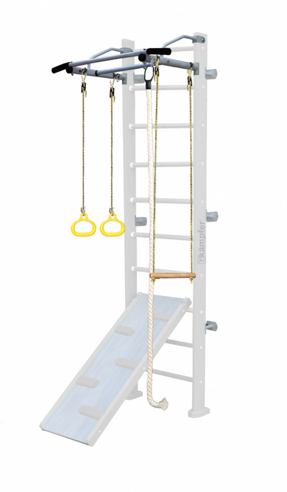 Шведская стенка Kampfer Ride Wall (№6 Жемчужный Стандарт белый антик турник) Шведская стенка Kampfer Ride Wall (№6 Жемчужный Стандарт белый антик турник)