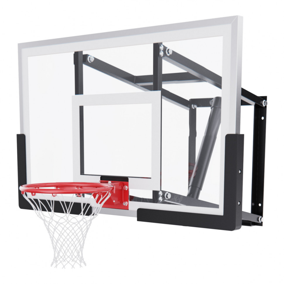 Баскетбольный щит DFC со съёмным регулятором высоты, стекло 6 мм, 110 х 70 см Баскетбольный щит DFC со съёмным регулятором высоты, стекло 6 мм, 110 х 70 см