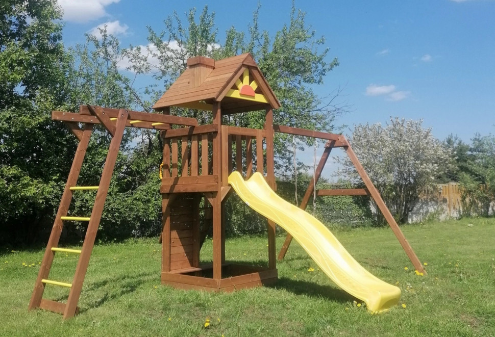 Детский городок ВЫШЕ ВСЕХ Теремок 1 (башня+рукоход) Детский городок ВЫШЕ ВСЕХ Теремок 1 (башня+рукоход)