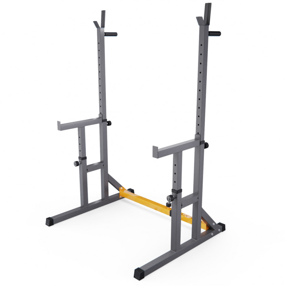 Стойка для штанги с подстраховкой DFC Y-GYM TF-63, с упорами для отжиманий Стойка для штанги с подстраховкой DFC Y-GYM TF-63, с упорами для отжиманий