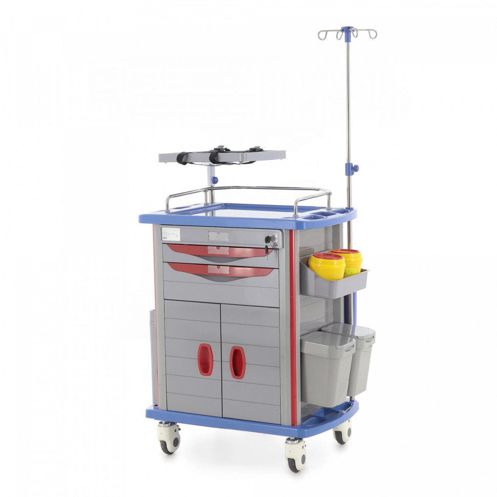 Тележка медицинская Med-Mos ЕТ750-02 ТМ-002АН-00 Тележка медицинская Med-Mos ЕТ750-02 ТМ-002АН-00