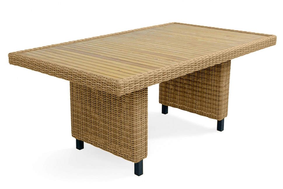 MOKKA BELLA Стол прямоугольный с деревянной столешницей, цвет соломенный MOKKA BELLA Стол прямоугольный с деревянной столешницей, цвет соломенный